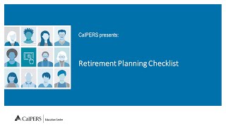 Retirement Planning Checklist [upl. by Ro]