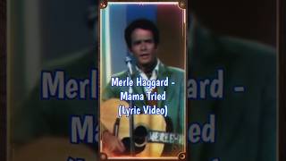 Merle Haggard  Mama Tried countrymusic shorts reels [upl. by Naired553]