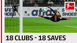 18 Clubs 18 Saves  The Best Save By Every Bundesliga Team in 201718 so far [upl. by Guevara]