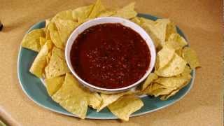 Chipotle Salsa  Hot Spicy Mexican Salsa  Fast Cheap and Easy recipe [upl. by Lucila]