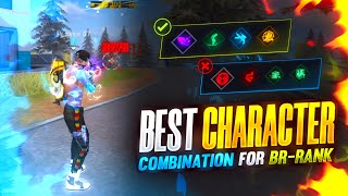 Best Character Combination For BR Rank BR Rank Best Character Combination  Solo Rank Push Tips [upl. by Ollayos]