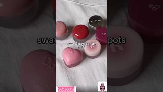 Swatching my lip potsmakeup skincare beautyproducts pink beauty rose beige [upl. by Ahsemit886]