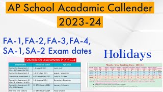 Ap School Holidays 202324 AP govt school Dasara amp Pongal Holidays 2023 [upl. by Claudius520]