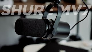 SHURE MV7 Review  How To Make It A Mini SM7b [upl. by Abas]