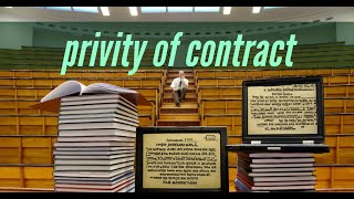 Privity of Contract [upl. by Adnicaj]