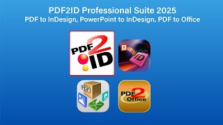 Converting PDF and PowerPoint directly to InDesign 2025 [upl. by Ahgem]