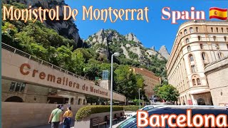 Monistrol De Montserrat Spain 🇪🇸 Barcelona 1st part [upl. by Anaitsirc]