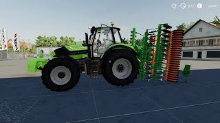 FS 19  DEUTZ FAHR 7250 TTV BEST SOUND ENGINE [upl. by Javier]