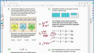 6Sınıf 2022 Bursluluk Sınavı Matematik Soruları Çözümü [upl. by Nanyk]