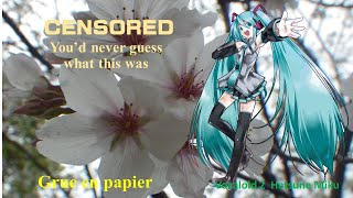 【Htasune Miku etc】折り鶴： Grue en papier 【Vocaloid 2】初音ミク [upl. by Attekahs]