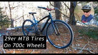 29er MTB tires on 700c Wheels – Hyper Urban  Mixed Results [upl. by Halfon]