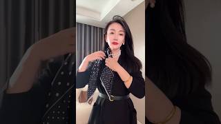 how to wrap a silk scarf with necklace  scarf wear idea  scarf  viral shorts fashion trending [upl. by Maples]