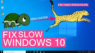 Quickly Fix Slow Running Windows 10  Make Windows 10 Faster Again [upl. by Nosrej]