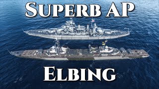 World of Warships Elbing Superb AP [upl. by Iem]