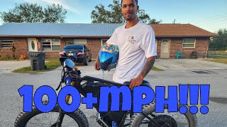 Fastest ebike in the world 72v 8000w Tommebike new record over 100mph [upl. by Beaudoin17]