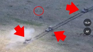 Amazing Video Three Javelin Missile Hit One Tank And Two Armored Vehicles [upl. by Barty]