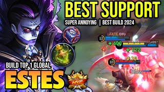 ESTES BEST BUILD 2024  BUILD TOP 1 GLOBAL ESTES GAMEPLAY  MOBILE LEGENDS✓ [upl. by Higgins443]