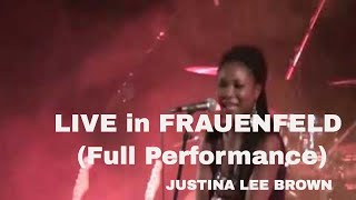 Justina Lee Brown amp Morblus  LIVE in FRAUENFELD Full Performance [upl. by Bernstein564]