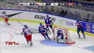 Slovakia v Czech Rep 14  2014 IIHF World Junior Championship [upl. by Boswall]