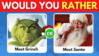 Would You Rather Brain Break Christmas Edition 🎄 christmas trivia questions 🎁 [upl. by Hamford541]