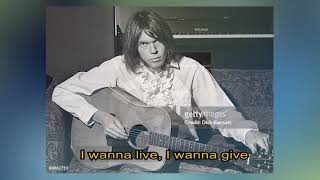 Neil Young  Heart of gold 1972 LYRICS [upl. by Hadeehuat958]