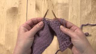 Knit into a Double Yarn Over [upl. by Wadell]