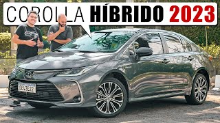 Toyota COROLLA Altis Premium híbrido 2023 A melhor vesão do sedan japones [upl. by Lodie]