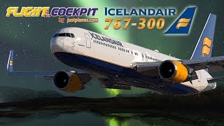 Icelandair 767300 Cockpit with Captain Ingvar [upl. by Lezley644]