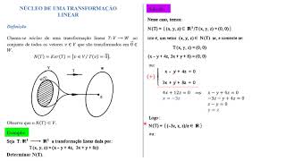 Álgebra Linear 13° aula  Transformações Lineares introdução  parte 2 [upl. by Nayrb]