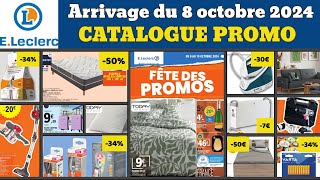 catalogue LECLERC fête des promos ✅ Arrivage bricolage meuble linge du 8 octobre 🔥 Promos deals pub [upl. by Aicilehp912]