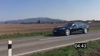 Tesla Model S 90D 0100 kmh [upl. by Granny]