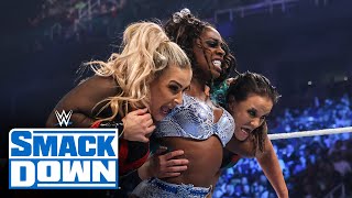 Sasha Banks amp Naomi vs Shayna Baszler amp Natalya SmackDown Nov 26 2021 [upl. by Gurney452]