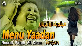 Menu Yaadan Teriyan  Nusrat Fateh Ali Khan  Superhit Romantic Qawwali  Official Release OSA Gold [upl. by Robby]