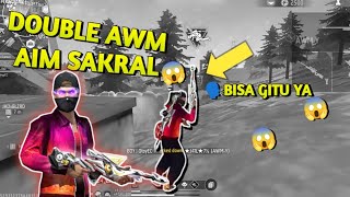 AIM AWM NYA SAKRAL😱LAGI LAGI NGE GENDONG TIM PAKE SNIPER [upl. by Akirahc]