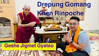 Drepung Gomang Khen Rinpoche Geshe Jigmet Gyatso la Mundgod South Side Ladakhi American Vlogs [upl. by Eelrahs17]