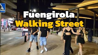 Nightlife in Fuengirola Malaga  Walking Street Tour  Malaga  Spain 🇪🇸 [upl. by Ydnat542]