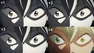 Black Clover Opening 2 Comparison Versions 14 [upl. by Edik]