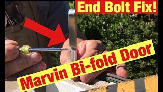 Marvin Bifold Door Won’t Unlock Try This End Bolt Fix [upl. by Lartnom572]