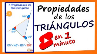 Propiedades de los triángulos ✅ [upl. by Vallonia]