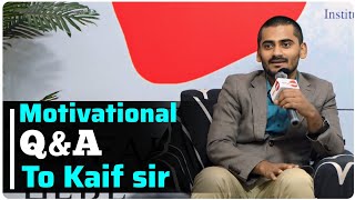 Motivational QampA to Kaif Sir  WellTalk institute founder  English and Public speaking trainer [upl. by Cordeelia]