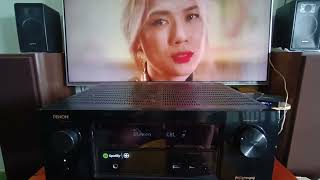 Denon AVRX3100w Receiver vs Denon SC900 Genova Speaker [upl. by Herschel]