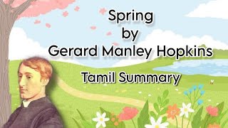 Spring  Gerard Manley Hopkins  Tamil Summary  Environment and Literature  BA English  MSU [upl. by Marelya]