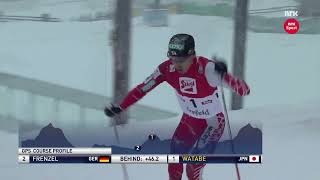 201516 combinata 10 km Seefeld2 Triple  Frenzel Akito Watabe Riessle [upl. by Nannoc]