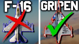 F16A VS Gripen A Close Matchup  WarThunder [upl. by Ydde]