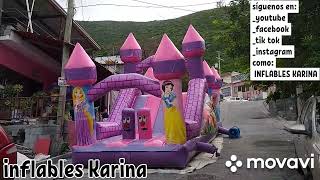 INFLABLE DE PRINCESAS EN SECO EN 3DINFLABLES KARINA [upl. by Raimes]