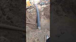 How to laying water pipe under driveway [upl. by Etnovad39]