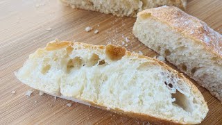 No knead Ciabatta Bread Recipemade easy at homeEasy Artisan Ciabatta breadThe bake boutique [upl. by Corotto]