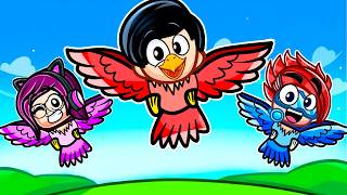 ROBLOX pero SOMOS UNA FAMILIA DE PAJAROS 2  Karim Juega [upl. by Enrak]