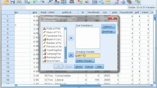 Two Sample t test using SPSS with Dr Ami Gates [upl. by Toomin]