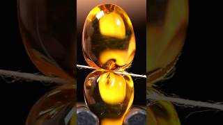 Cutting a Fish Oil Capsule with a String  CloseUp ASMR [upl. by Suzetta]